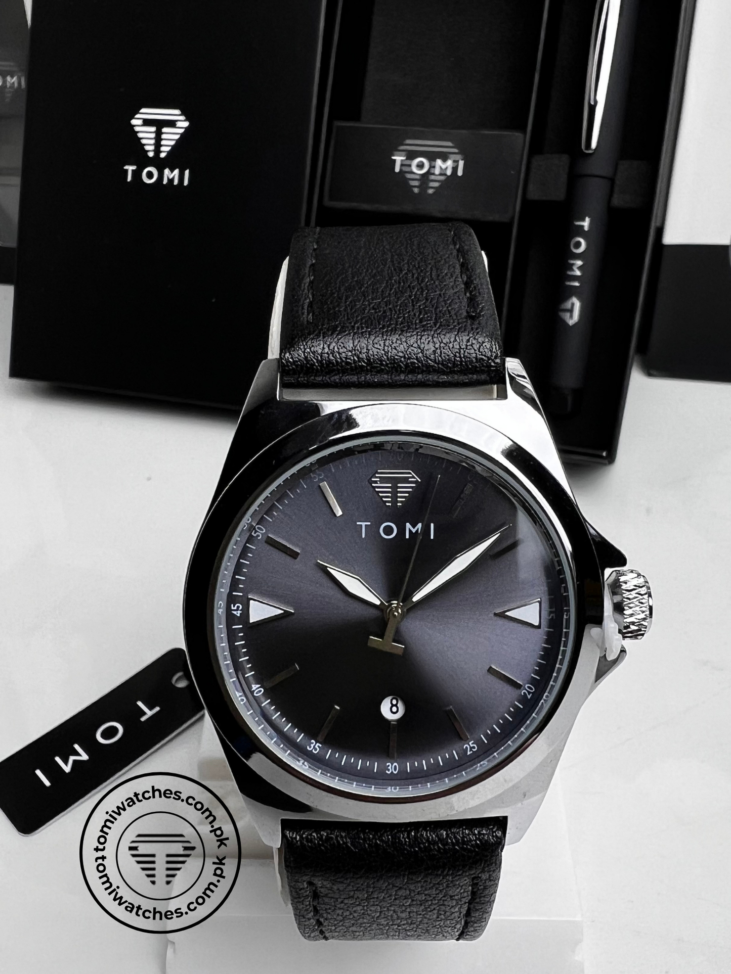 TOMI T-041 Business Watch with Pen Gift Set | The Tomi Watches