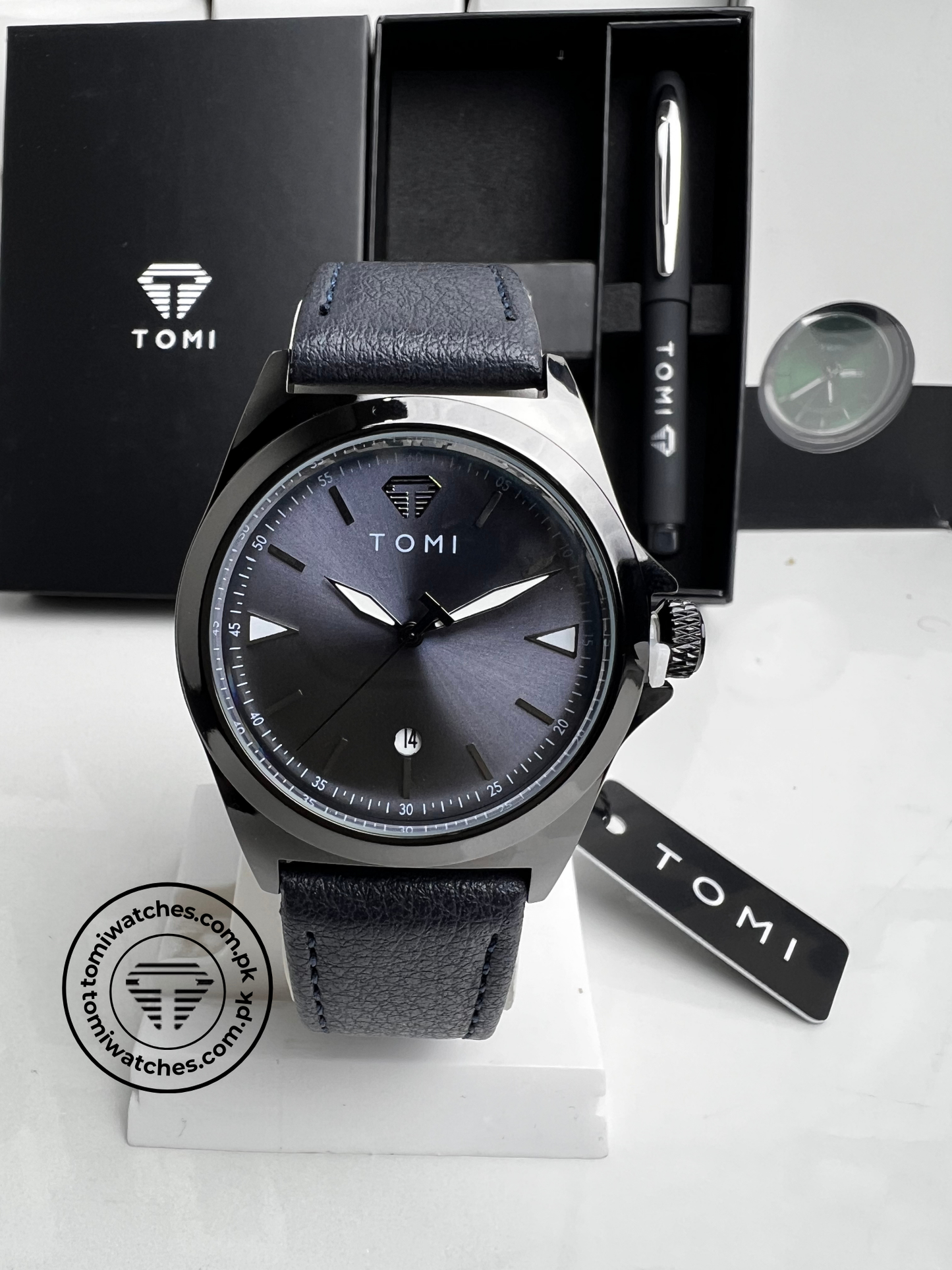 TOMI T-041 Business Watch with Pen Gift Set | The Tomi Watches