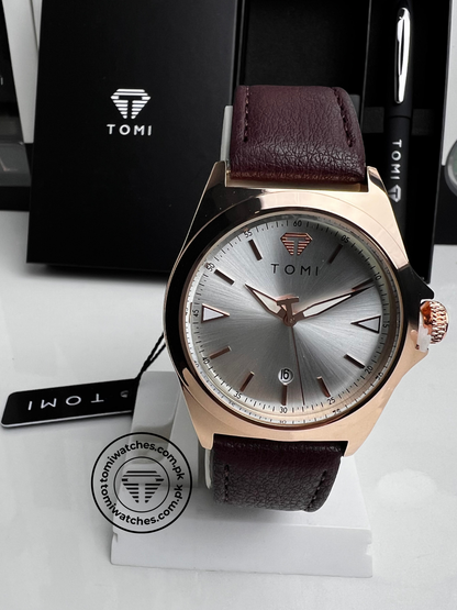 TOMI T-041 Business Watch with Pen Gift Set | The Tomi Watches