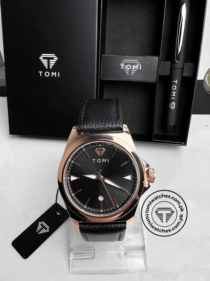 TOMI T-041 Business Watch with Pen Gift Set | The Tomi Watches